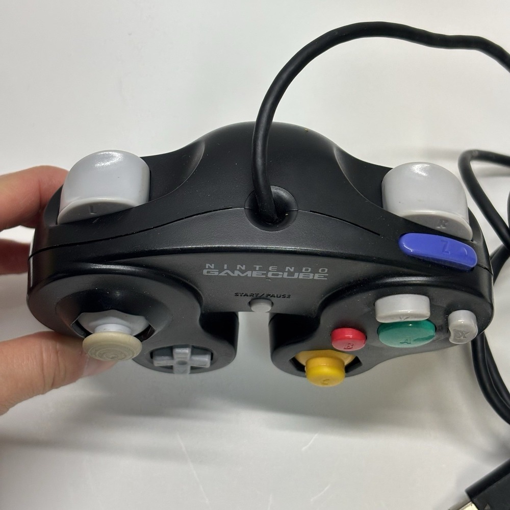 Official OEM Nintendo GameCube Black Jet Controller (DOL-003) TESTED! - Picture 6 of 6